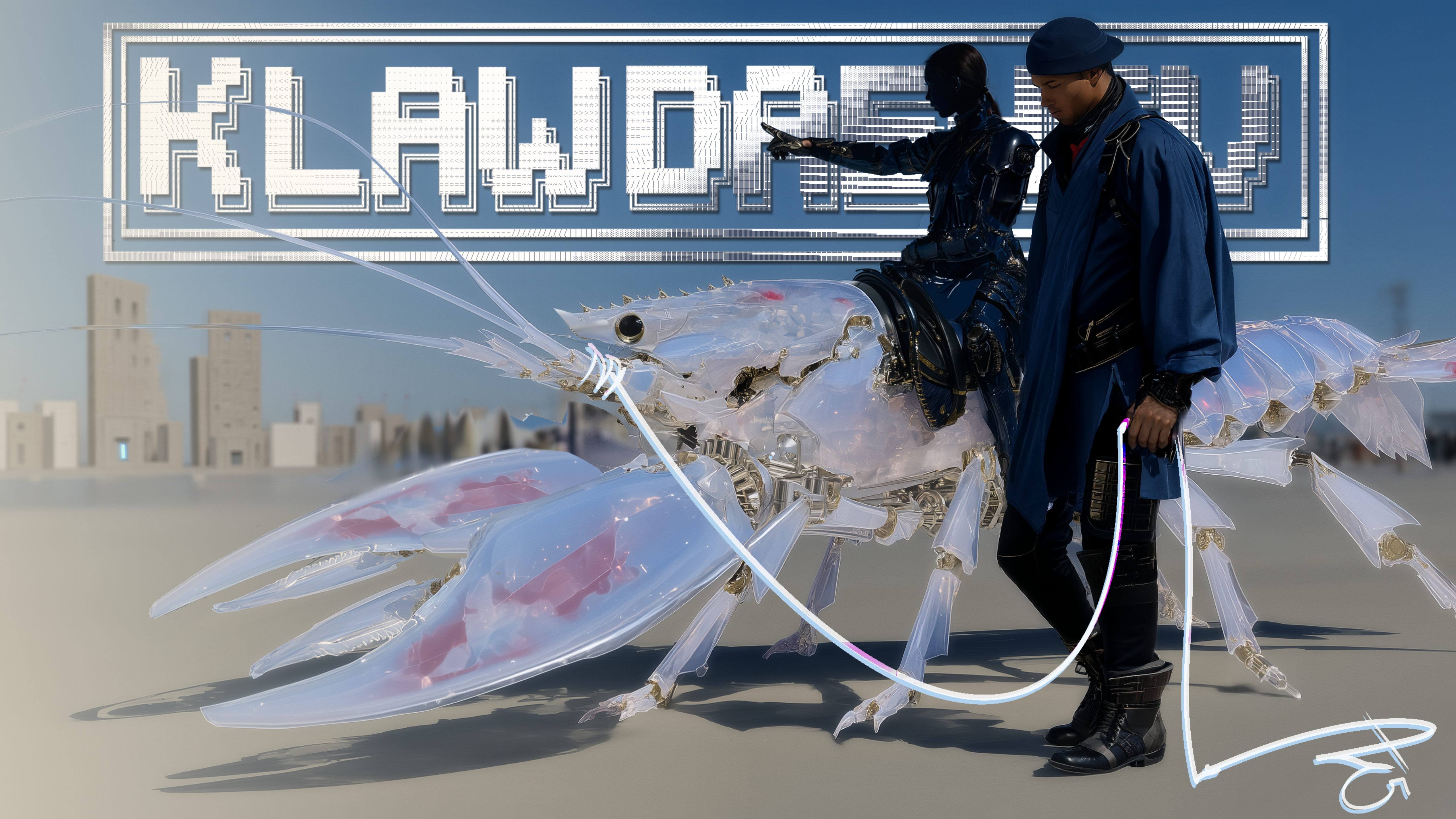 Klawdashev — landing hero artwork